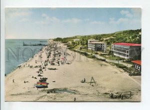 442052 1960 year Bulgaria Varna Golden sands general view of the beach tinted