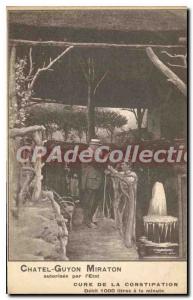 Old Postcard Chatel Guyon Miraton cure constipation