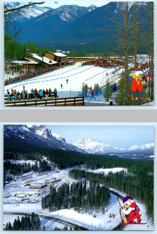 2 Postcards CANMORE NORDIC CENTRE, Alberta Canada ~ 1988 WINTER OLYMPICS 4x6