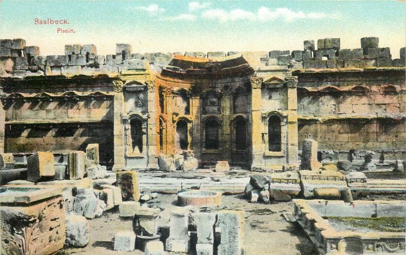 Lebanon Baalbeck 1921 postcard