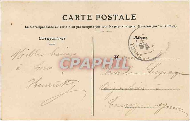 Old Postcard Joigny Promenade du Mail