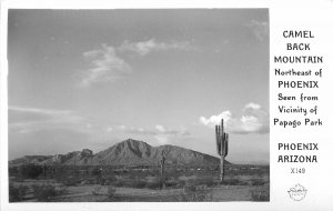 Postcard RPPC Arizona Phoenix Papago Park Camel Back Mountain Frasher 23-3670