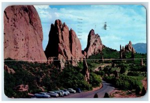 Pikes Peak Colorado CO Postcard Panorama Of The Interior Section 1957 Vintage