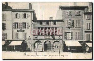 Old Postcard Villefranche de Ville the XVI century