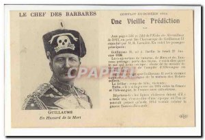 Old Postcard The chad barbarians Guillaume Ex Hussar of Death (militaria)