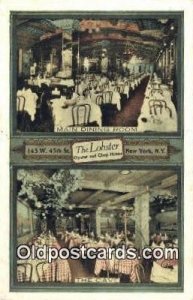 The Lobster Oyster & Chop House Restaurant, New York City, NYC USA 1943 light...