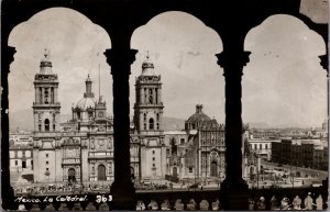 Mexico Mexico City La Catedral Vintage RPPC C036
