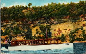 Vtg Watkins Glen New York NY Captain Palmers Lake Ride Seneca Lake Postcard