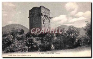 Old Postcard Tower of St Triphon