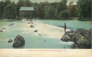 C-1910 Onachita River Old Mill HOT SPRINGS ARKANSAS Teich undivided 3784