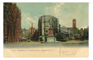 RI - Providence. Westminster & Weybosset Streets  ca 1905