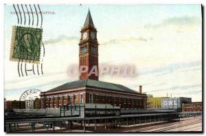 Postcard Old Union Depot Seattle