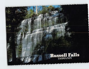 Postcard Russell Falls, Mt. Field National Park, Australia 