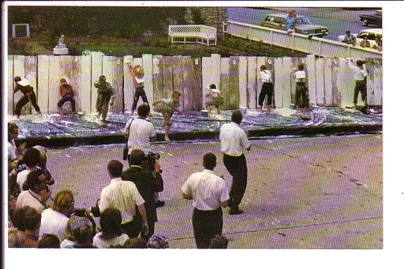 Fourth of July Fence Painting Contest, Hannibal Jaycees, Missouri, Photo Tom ...