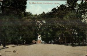 Southbridge MA On Main St. c1910 Postcard