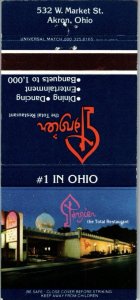 Matchbook Cover - Tangier Restaurant Akron OH 30 Strike MB181
