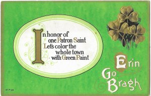 In Honor of one Patron Saint Let's Color the Whole Town with Green Paint