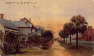 SECOND AVENUE, ST. PETERSBURG, FLORIDA (ROTOGRAPH CARD)