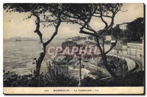 Postcard Old Marseille Corniche