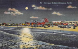 Moon over Jacksonville Beach Jacksonville FL
