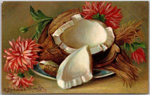 1910's Flower Birthday Greetings & Wishes Card from Nephew Posted Postcard