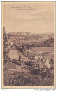 Total Mit Wassermuhle, Rothenburg Ob Der Tauber, Bavaria, Germany, 1900-1910s