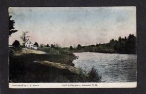 NH Pond at Gagnon's FREMONT NEW HAMPSHIRE POSTCARD 1913