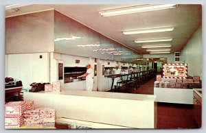 Interior~Claxton Bakery Inc Claxton Georgia~Vintage Postcard