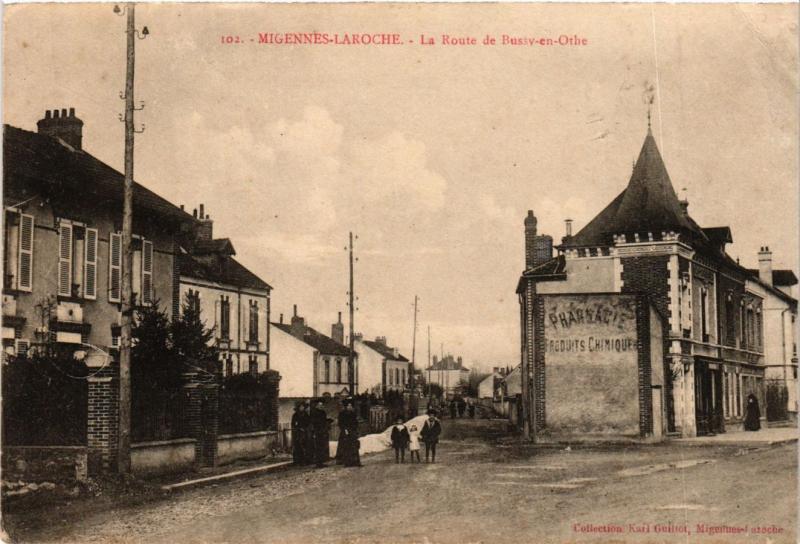 CPA MIGENNES - LAROCHE - La Route de BUSSY-en-OTHE (358498)