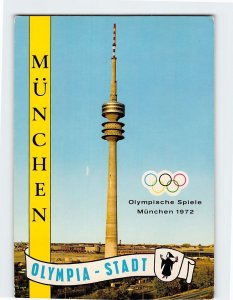 Postcard Olympia-Stadt Olympic Games 1972 Munich Germany