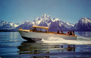 Wyoming Grand Teton National Park Boat Ride On Jackson Lake