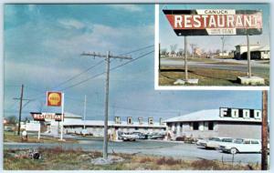 NAPANEE, ONTARIO  Canada   Roadside  CANUCK RESTAURANT  ca 1960s  Postcard 