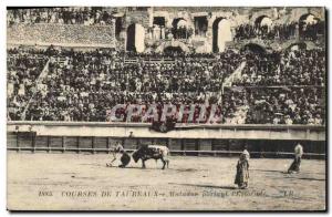 Old Postcard Bullfight Bullfight Matador bearing the & # 39estocade