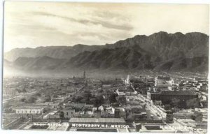 RPPC Vista de Monterrey MI Mexico EKC Real Photo