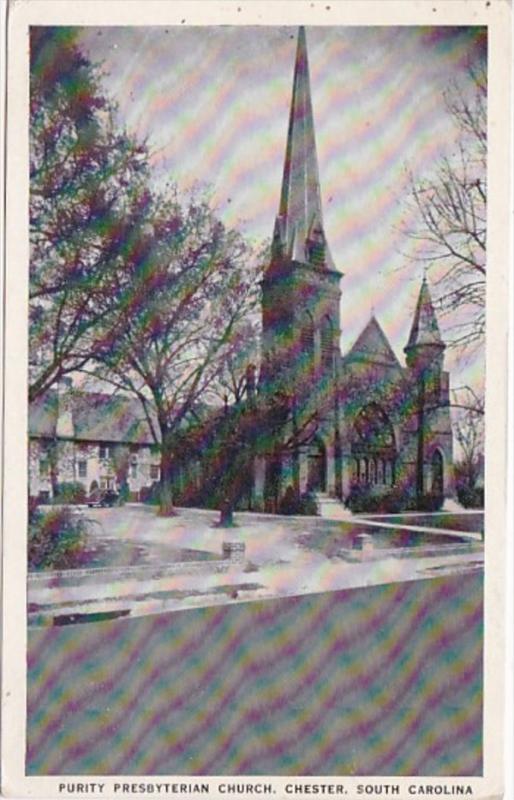 South Carolina Chester Purity Presbyterian Church 1939