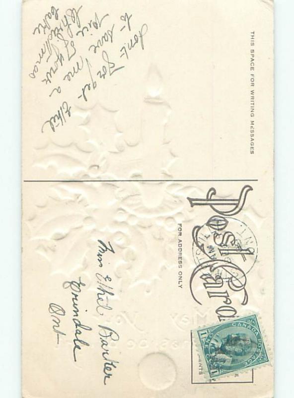 Divided-Back CHRISTMAS SCENE Great Postcard W9889