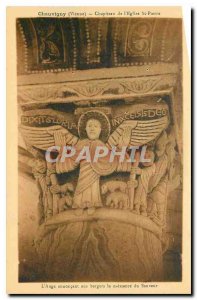 Old Postcard Chauvigny Vienna Capital of the church St. Peter the angel annou...