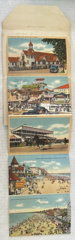 Old Orchard Maine Large Letter 10 Postcards Souvenir Folder