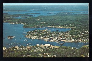 Boothbay Harbor, Maine/ME Postcard, Aerial View Of Harbor, Mill Cove/Sheepscot