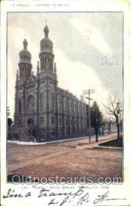 Temple Beth Isreal, Portland, OR, USA Judaic, Judaica 1905 light corner wear,...