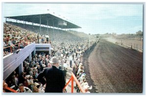 c1960's The Races at the Calgary Stampede Calgary Alberta Canada Postcard