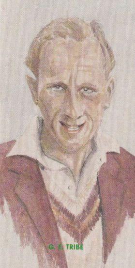 GE Tribe Northamptonshire Cricket Team Player Antique Cigarette Card