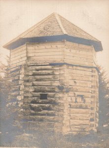 SITKA ALASKA AK~RUSSIAN BLOCK HOUSE~1900s REAL PHOTO POSTCARD