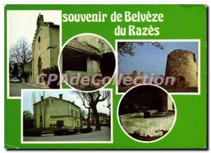 Postcard Old Belveze the Razes Aude Church War Memorial