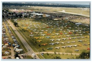 c1960 Air Show Wittman Field Exterior Planes Oshkosh Wisconsin Vintage Postcard