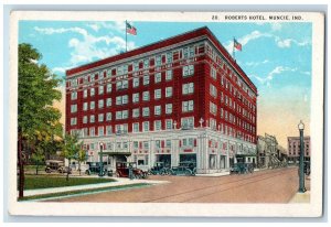 c1920's Roberts Hotel Muncie Indiana IN Antique Unposted H Hamm Postcard