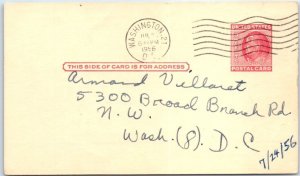 Postcard - Benjamin Franklin, 2 Cents United States Postal Card