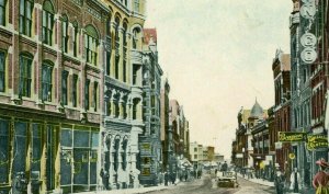 Postcard Antique Hand Tinted View of Main Street looking North, Helena, MT    T9