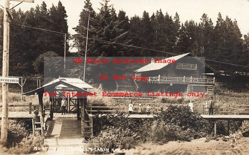 OR, Nye Beach, Oregon, RPPC, Rustic Cottage & Cabin, Photo