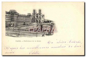 Old Postcard Paris Prefecture of the Seine Notre Dame